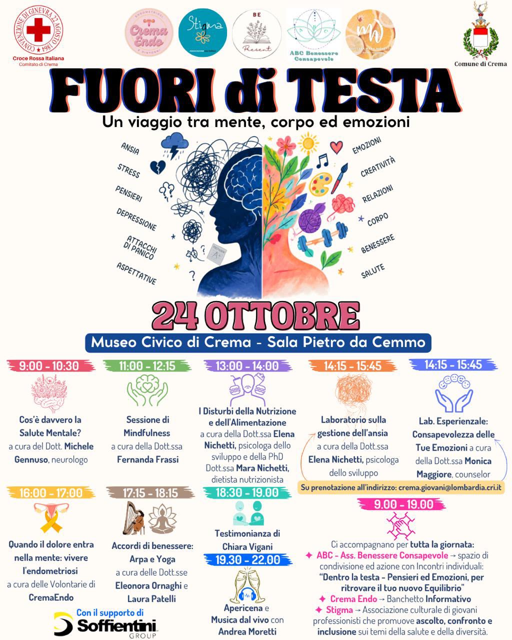 testa, mente, emozioni, croce rossa italiana, CRI